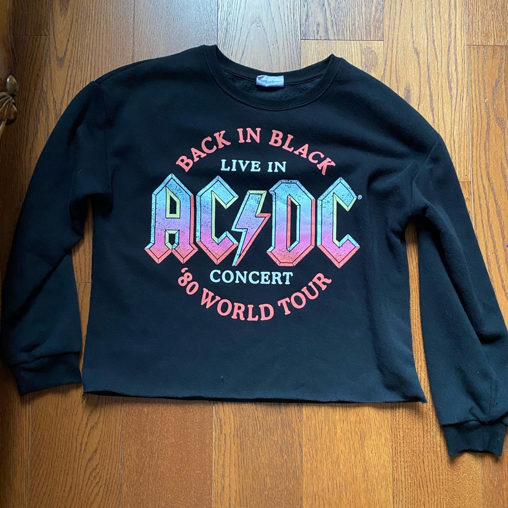 AC/DC world tour vintage inspired sweatshirt